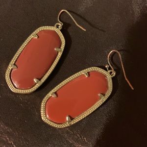 GUC Kendra Scott Red Elles - hooks are tarnished